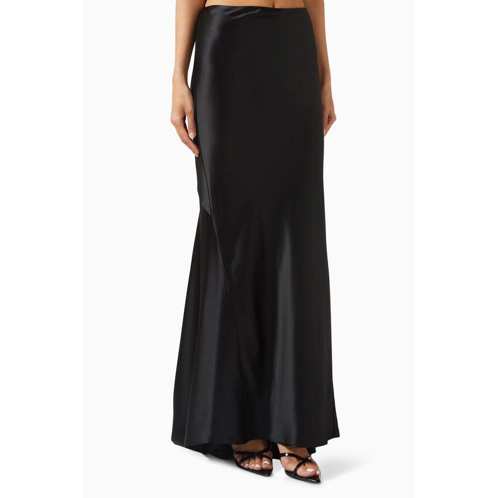NEW ACLER hourston maxi skirt in black